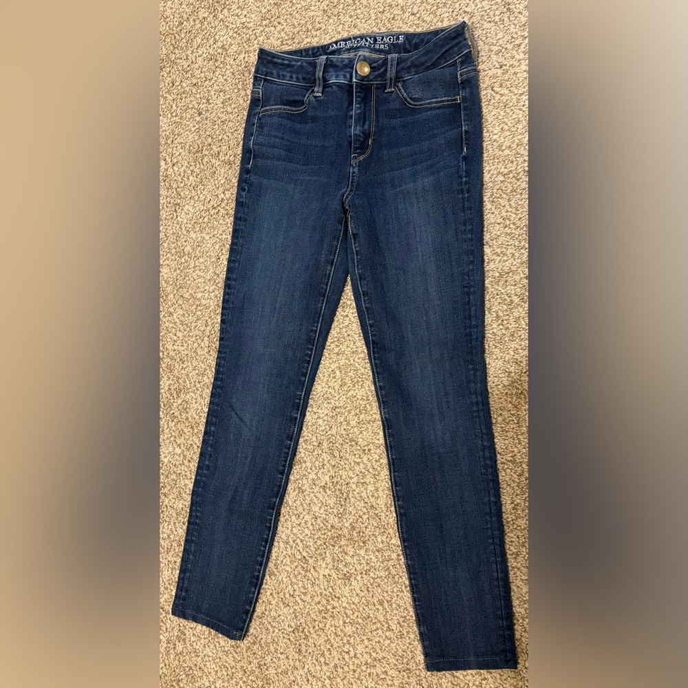 American Eagle Outfitters Dark Blue Skinny Jeans